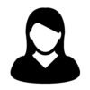 User Icon Vector Female Person Symbol Profile Avatar Sign in Flat Color Glyph Pictogram illustration